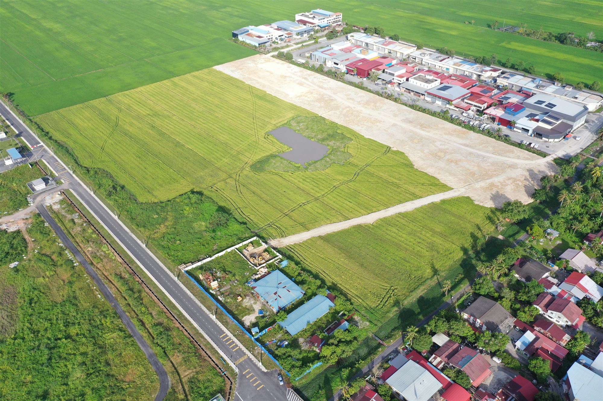 Aerial view of Aman Sierra site earthworks in progress